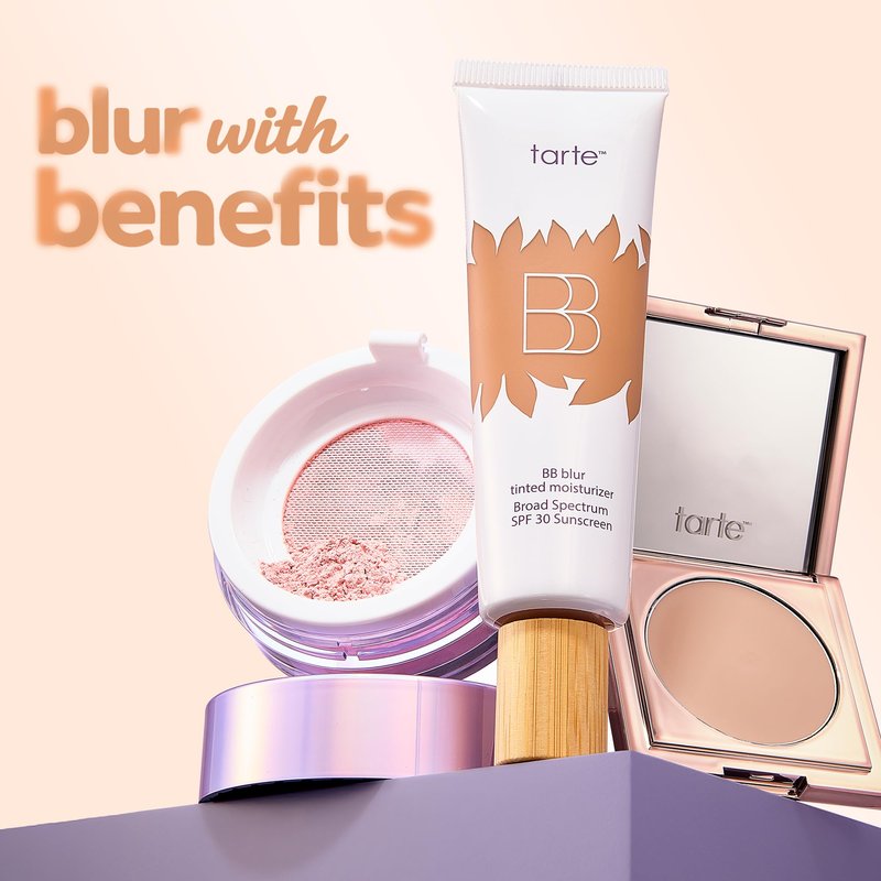 tarte BB blur tinted moisturizer Broad Spectrum SPF 30 – Medium Buildable Coverage with Natural Lightweight Matte Finish, Vegan & Cruelty-Free, full size, tan