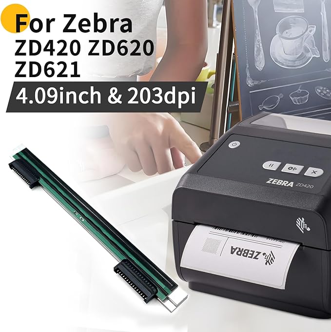 P1080383-415 New Printhead for Zebra ZD420 ZD620 ZD621 D/T-Series Thermal Desktop Printer 203dpi Genuine P1080383-226