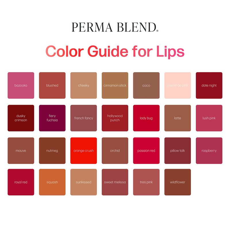 Perma Blend - Squash - Orange-Based Brown Tattoo Ink for Permanent Makeup - Lip Blush Microblading Ink to Enhance Color - Lip Blushing & Tattoo Supplies - Vegan (0.5 oz)