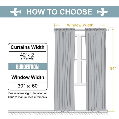 ChrisDowa Grommet Blackout Curtains for Bedroom and Living Room - 2 Panels Set Thermal Insulated Room Darkening Curtains (Royal Purple, 42W x 84L)