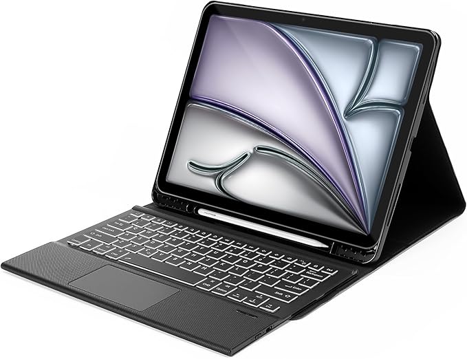 Sahara - Navigate Series Keyboard Case with Track Pad for iPad Air 11" (M2 2024, M3 2025 & M4 2026), Black, (TB00425)