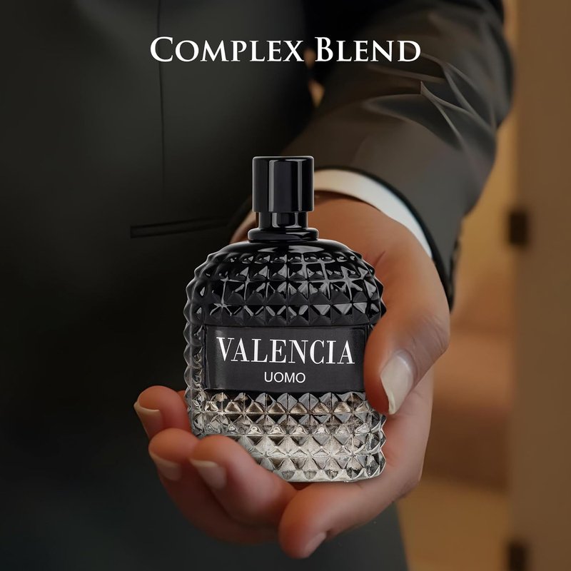 Valencia UOMO Eau De Parfum for Men - Woody Aromatic Fragrance with Floral & Mineral Notes | 100ml Bottle