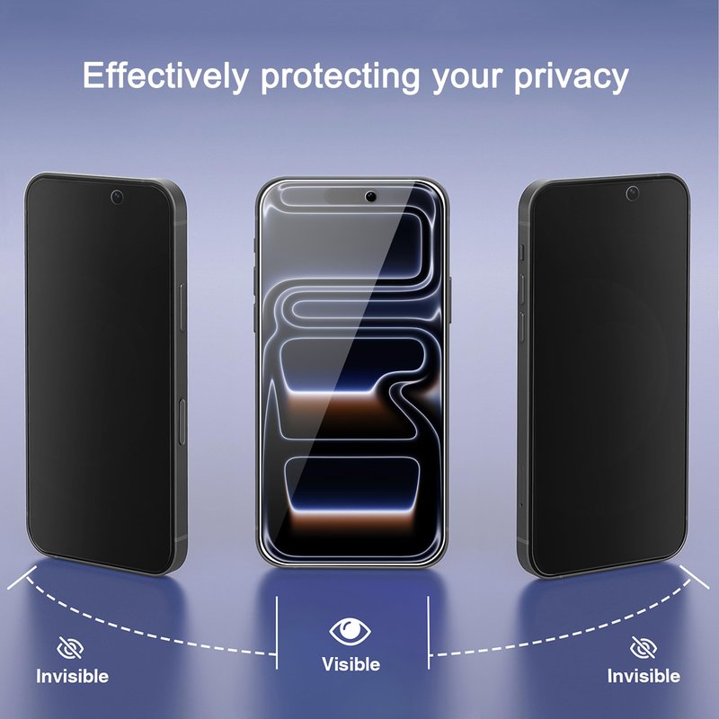 Ailun 3 Pack for iPhone 17 Pro Max Privacy Screen Protector [6.9 inch]+ 3 Pack Camera Lens Protector with Installation Frame,Dynamic Island Compatible,Anti Spy Tempered Glass[9H Hardness]-HD