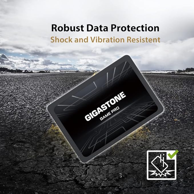Gigastone 512GB SATA SSD (3-Pack) 2.5 inch SSD 520MB/s Upgrade Laptop PC Memory and Storage PS4 HDD Replacement 2.5" Internal Solid State Hard Drives SATA III SLC Cache 3D NAND Game Pro Performance