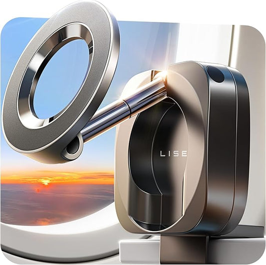 LISEN Airplane Travel Essentials for Women Men Magnetic Phone Holder for Desk Phone Mount Vacation Essentials 2026 MagSafe Travel Size Accessories Flying Long Flight Airplane Gadgets Gifts for Men