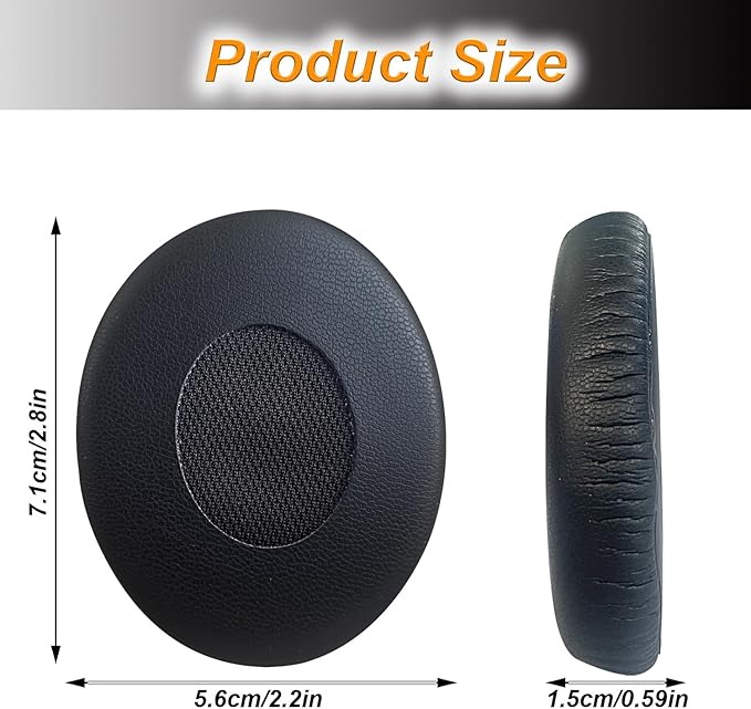 UOWGA Replacement Ear Pads for Bose QC3,Memory Foam Ear Cushion Cover Kit for Bose QuietComfort 3 Headphone Accessories- Black