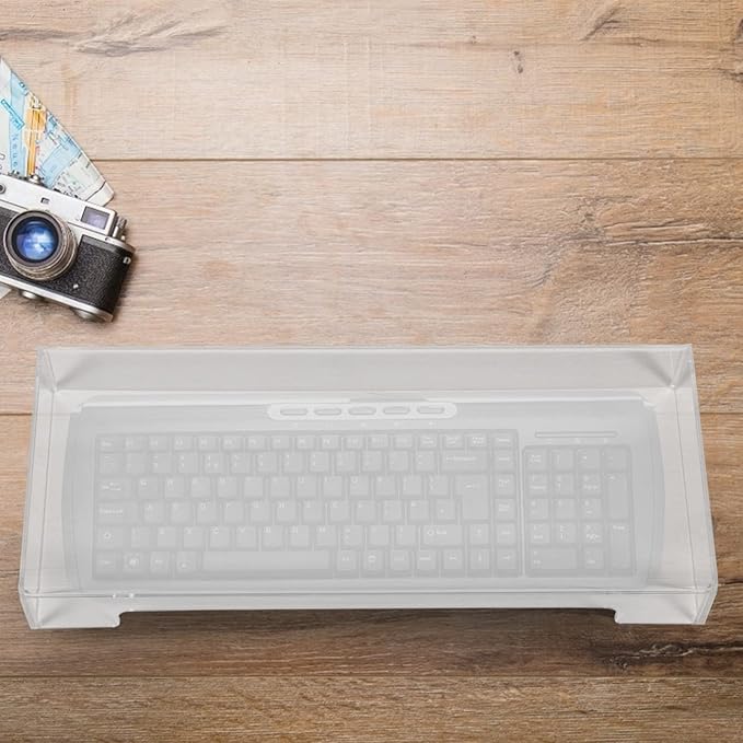 Cabilock Transparent Keyboard Dust Cover 14.76X6.22 Inch Waterproof Protective Case Removable Washable Keyboard Protector for 87 & 104 Key Electronic Keyboards Home Studio Use