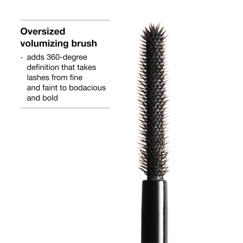 Clinique Chubby Lash Fattening Mascara | Volume, Length + Safe For Sensitive Eyes, Jumbo Jet, 0.3 Fl Oz