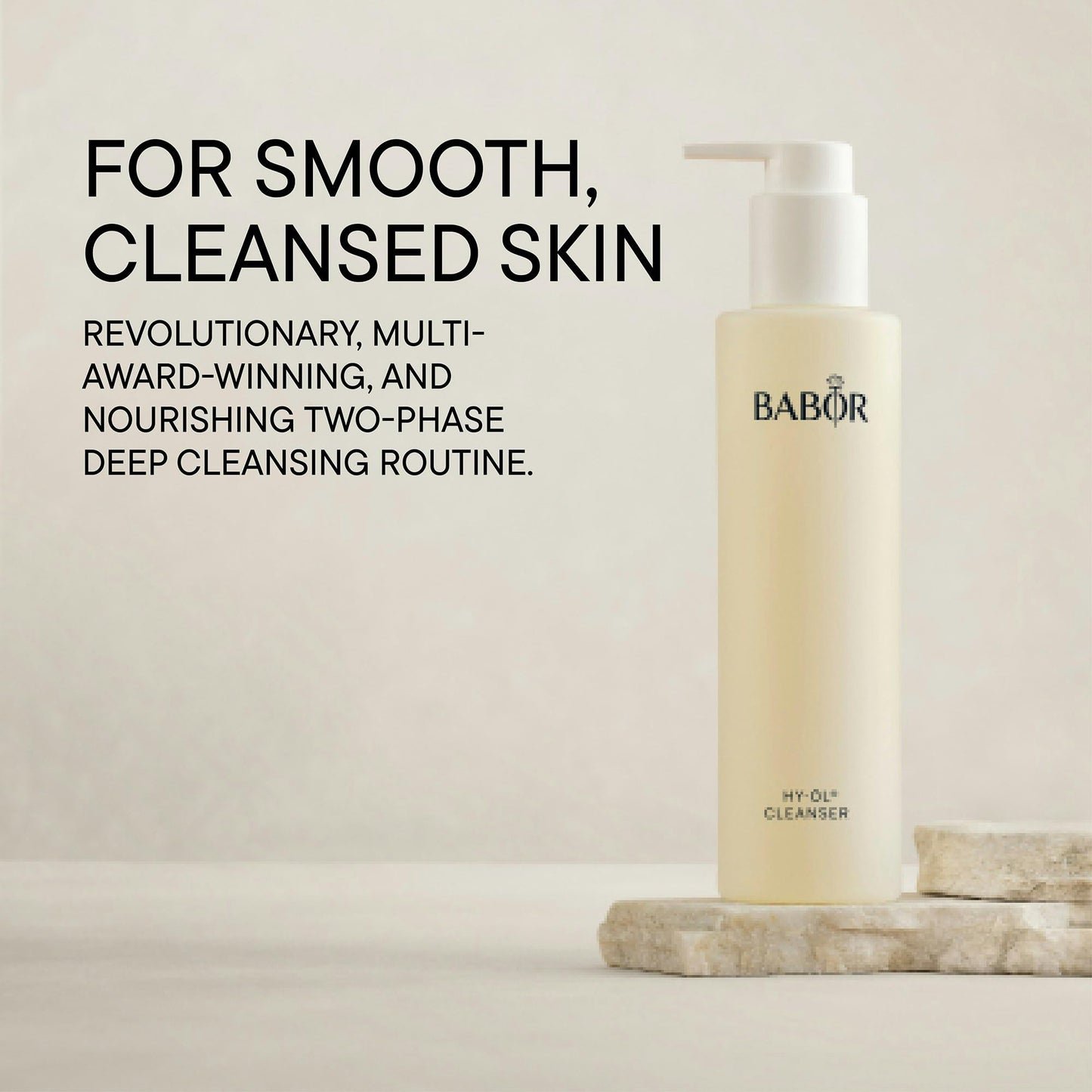 BABOR HY-OL Cleanser, Facial Oil Cleanser, Gentle Cleansing Oil Removes Make Up & Impurities, Safe For Sensitive Skin Promoting Healthy Skin Barrier, 6.7 oz