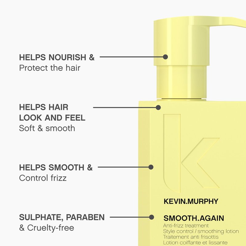 KEVIN.MURPHY SMOOTH.AGAIN - Smoothing, Leave-In Conditioner - For Thick, Coarse & Unruly Hair - Anti-Frizz Treatment - Styling Product for Hair Shine - 200 mL / 6.7 fl oz
