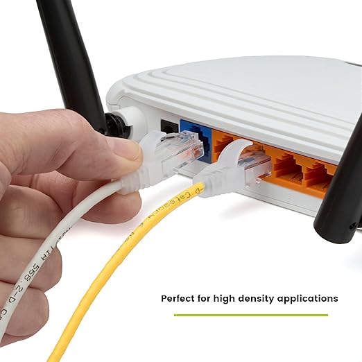TRUECABLE Cat6 Component Rated Patch Cable, Unshielded (U/UTP), 10ft, Yellow, 28AWG Stranded Pure Copper, Snagless 10G High-Speed Ethernet Cable, PoE++ 4PPoE 100W, UL Listed, RoHS-3, 1 Pack