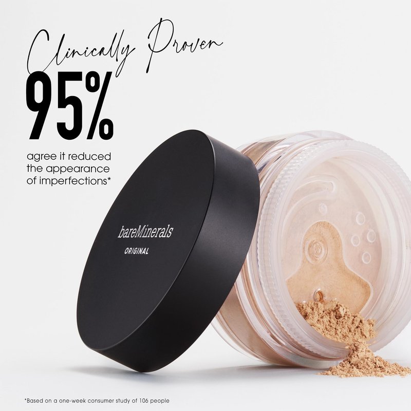 Original Loose Powder Foundation SPF 15, Medium Dark 23, Vegan, Cruelty-Free & Dermatologist-Tested
