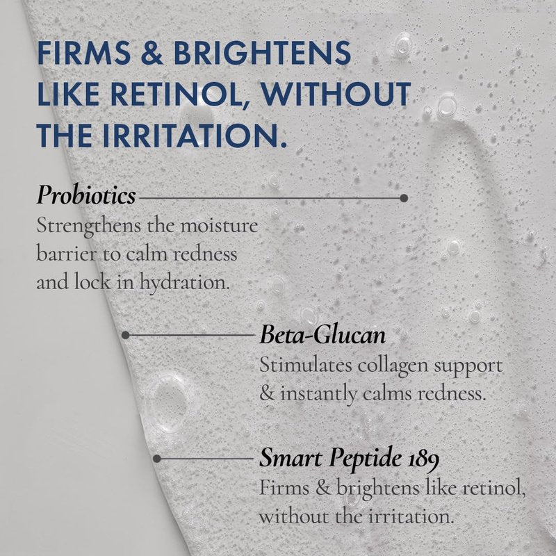 Probiotic Revitalizing Cleanser - Anti-Aging Face Wash with Peptides for Dry & Mature Skin | 10 oz Hydrating Gel
