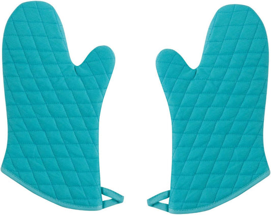 Now Designs Basic Oven Mitt | Bali Design - 6.5 x 13 in | Set of 2 for Stylish Kitchen Protection