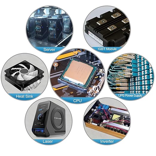 MoneyQiu HY510-50g (25g*2) Thermal Conductivity: >1.93W/m-k CPU Thermal heatsink Paste Silicone Grease Compound Non-Conductive for pc CPU gpu PS4 50 Gram