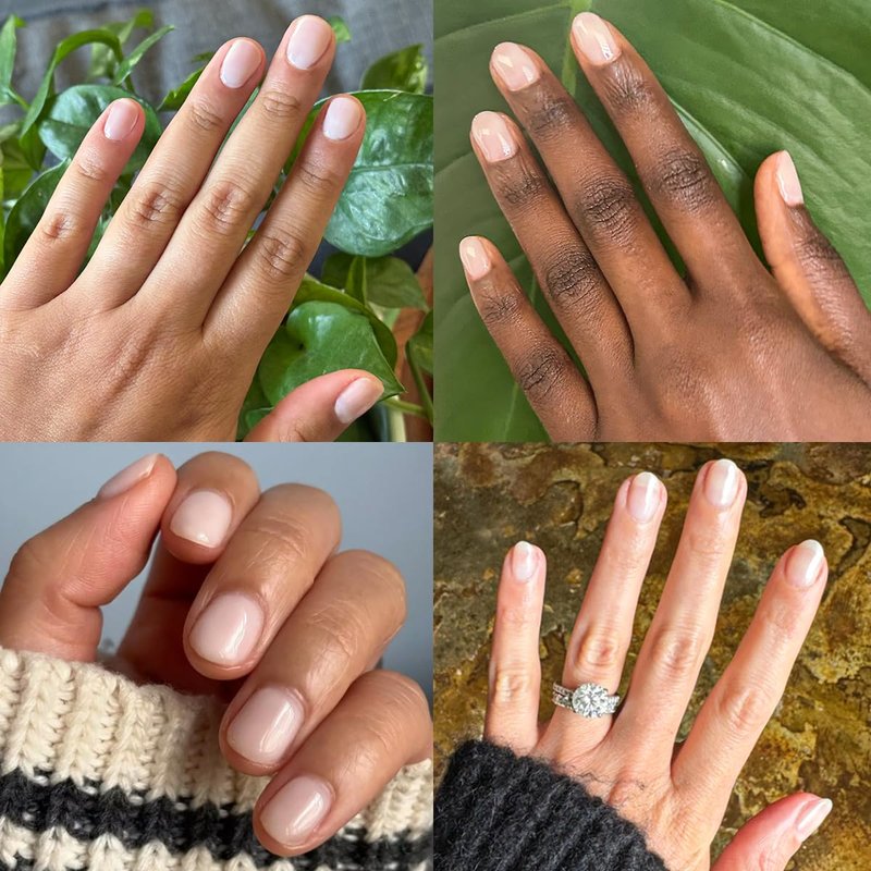 Olive & June Summer Gel Nail Polish | Hema Free | UV LED Nail Lamp Needed | Long Lasting Formula | Up to 21 Days of Wear | Damage-Free Removal | Salon-Quality Manicure Pedicure at Home |CCT Sheer Pink