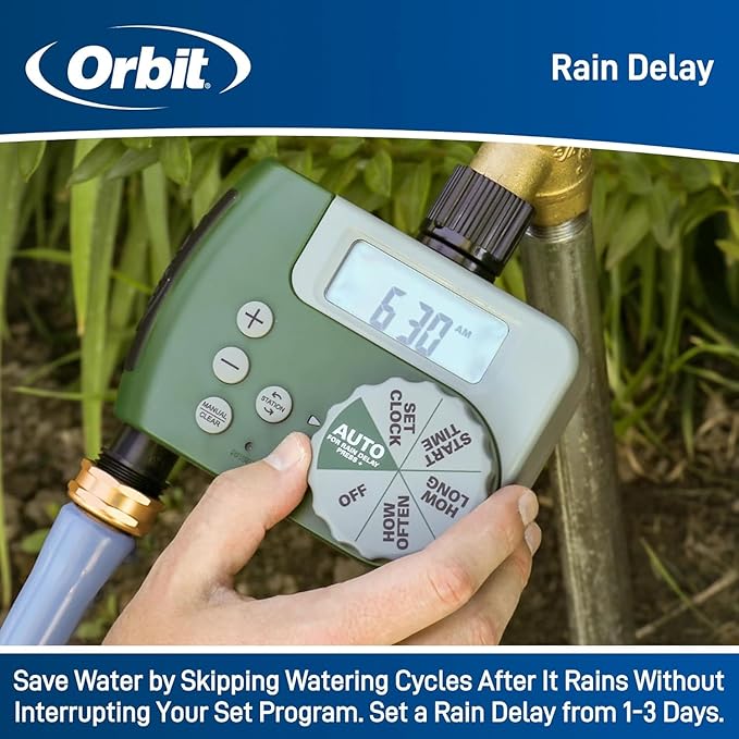2-Pack Orbit 58910 Digital 2 Outlet Hose Faucet Timer (2 Total Timers)