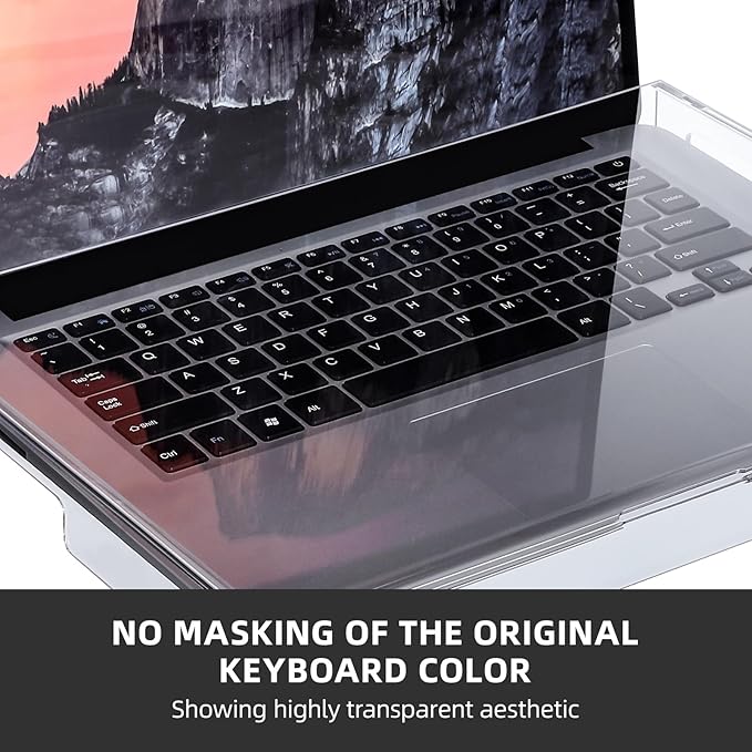 Veemoon 14inch Laptop Keyboard Cover Clear Acrylic Laptop Dust Cover Cat Keyboard Protector Waterproof Computer Case Desktop Protective Accessories for Home School Office (13.8 * 9.8 * 0.6 Inch)