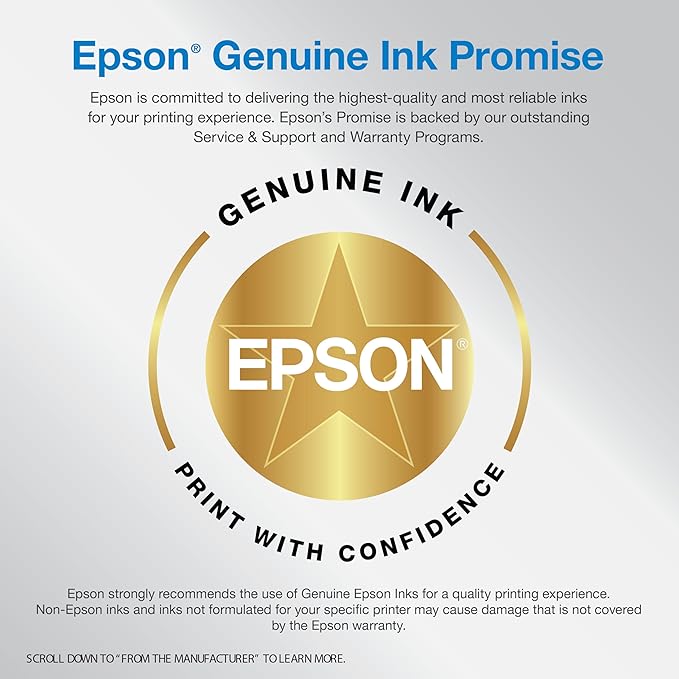 Epson EcoTank ET-2980 Wireless All-in-One Color Supertank Printer with Refillable Ink Tanks, 3 Years of Ink, Mobile Printing, 15 PPM, Color Touchscreen, Auto 2-Sided, White