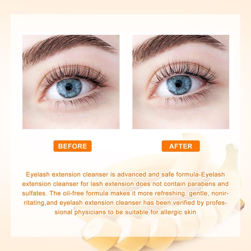 ARISON LASHES Lash Shampoo Large Bottle Eyelash Cleanser 900ML, Professional Lash Shampoo for Lash Extensions Premium Eyelid Foaming Cleanser for Salon and Home Use（aloe）
