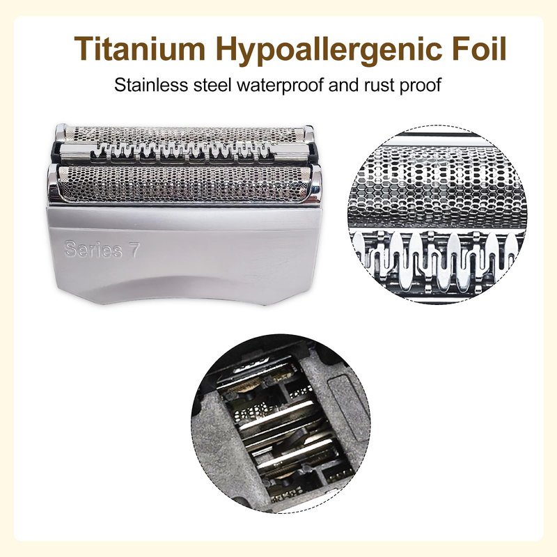 7-Series 70S Replacement Head Compatible with Braun 795, 790cc, 7899cc, 720cc, 720s-4, 750, 760, 7383, 9565, 9585 Electric Shavers,Quick to Clean,Compatible with 7-Series Electric Razor