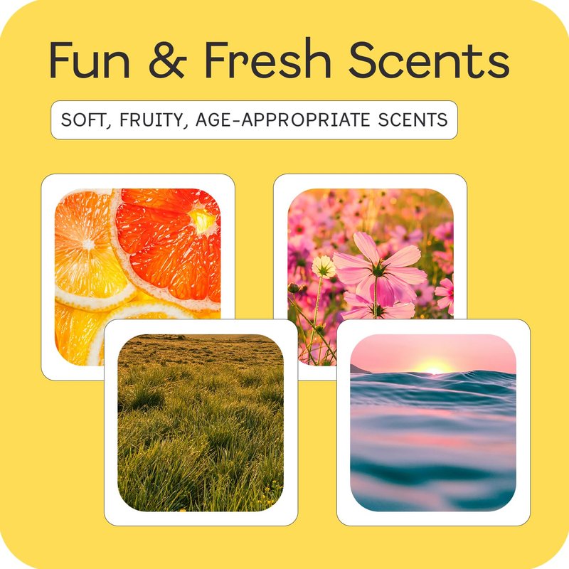 SCENTED THINGS Candy Girls Perfume Gift Set – Fruity Body Spray Childrens Perfumes for Tween & Teen Girls, 3 Candy-Shaped Bottles, Gift-Ready Fashion Collection for Kids & Teens