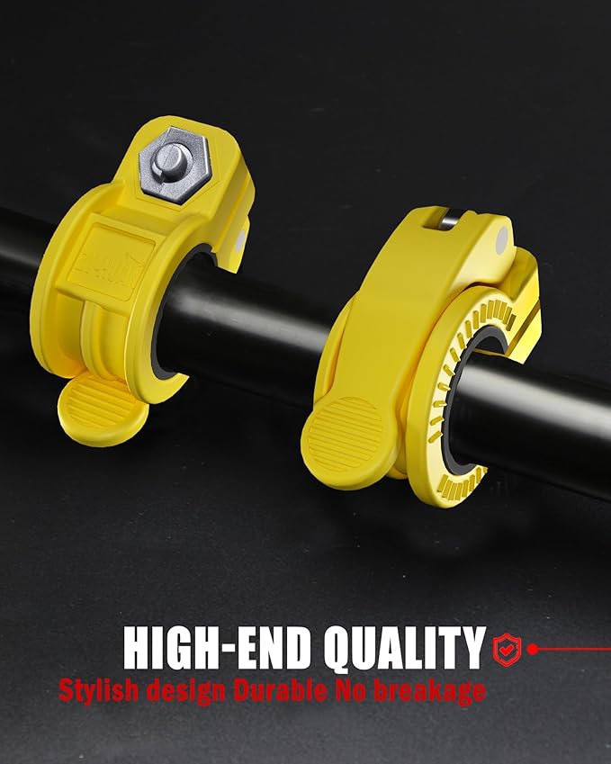 ZY-HUAN Mini Barbell Clips 1 inch I Multi-Size Adjustable Barbell Collar I 1 inch Barbell ClampsIQuick Release Weight Clips Pair of Locking for Dumbbell Bar