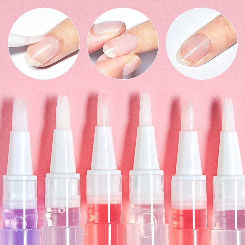 SULLMAR Nail Cuticle Oil Pen 28Pcs Nail Care Oil Pen Nail Nourishment Polish With Vitamins Moisturized Gel Repair For Gel Nails Care