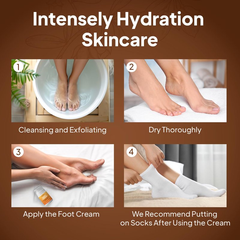 Pumice Valley Urea Foot Cream for Dry Cracked Heels and Feet - Foot Moisturizer & Heel Cream for Calluses and Rough Skin - Shea Butter, Jojoba Oil, Vitamin E - 1.7 oz