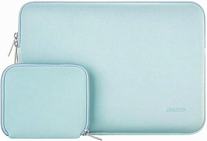 MOSISO Laptop Case 13 inch, 13 inch Laptop Sleeve Bag Compatible with MacBook Neo/Air M5 M4 M3 M2 M1 2026-2018 / Pro M2 M1 2026-2016, Neoprene Computer Sleeve Bag with Small Case, Mint Green