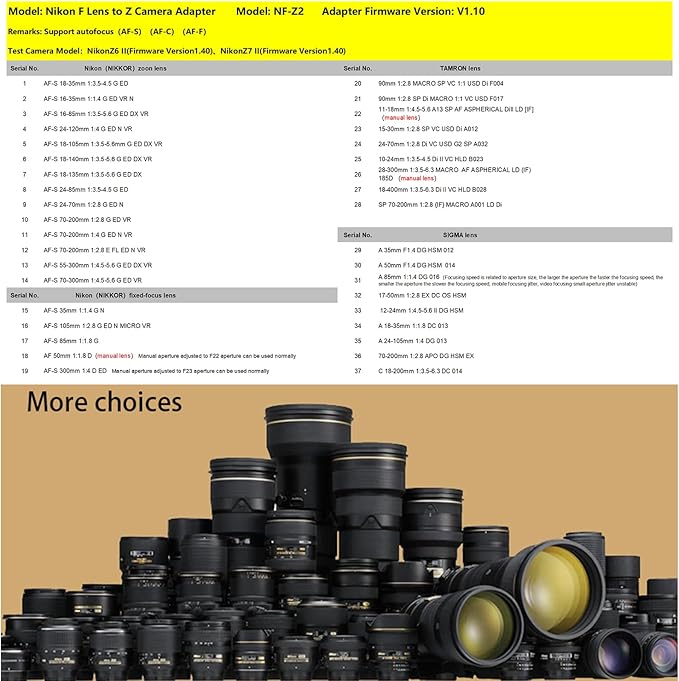 VILTROX NF-Z Mount Adapter FTZ Auto Focus Lens Converter Ring Adapter for Nikon F Lens to Z Camera Z5 Z50 Z30 Z6 Z6II Z7 Z7II Zfc Z8 Z6III Z7III