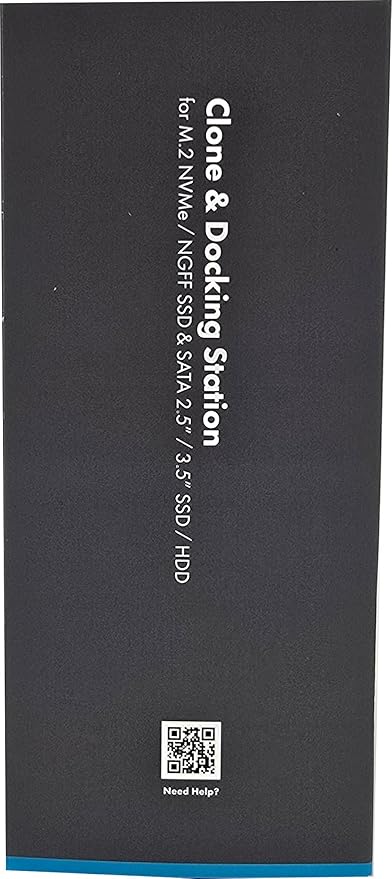 GRAUGEAR NVMe M.2 & SATA SSD/HDD Hard Drive Docking Station, USB-C 10Gbps NVMe Reader, SATA to M.2 NVMe Cloner, 2.5/3.5 Hard Drive Enclosure Clone Station, Dual Bay Offline Clone