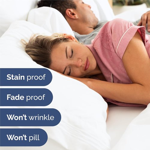 Comfy Twin XL Size 3-Piece Sheet Set by [Brand Name] | Breathable, Cooling Hotel Luxury Bedding - Ultra-Soft, Deep Pockets, Wrinkle-Free - Oeko-Tex Certified, White