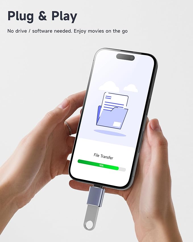 USB to USB C Adapter 4 Pack, [USB-C to USB-A] & [USB-A to USB-C] Converter, Compatible with iPhone 17/16/15 Pro Max, MacBook Pro/Air, Samsung Galaxy S25/S24, Charger, Data Transfer, OTG Support