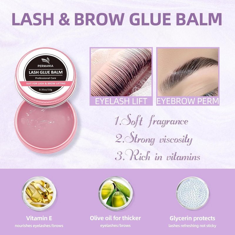 Lash Perm Kit for Eyelash Lift & Brow Lamination - 4-in-1 Fast Curling & Coloring Solution