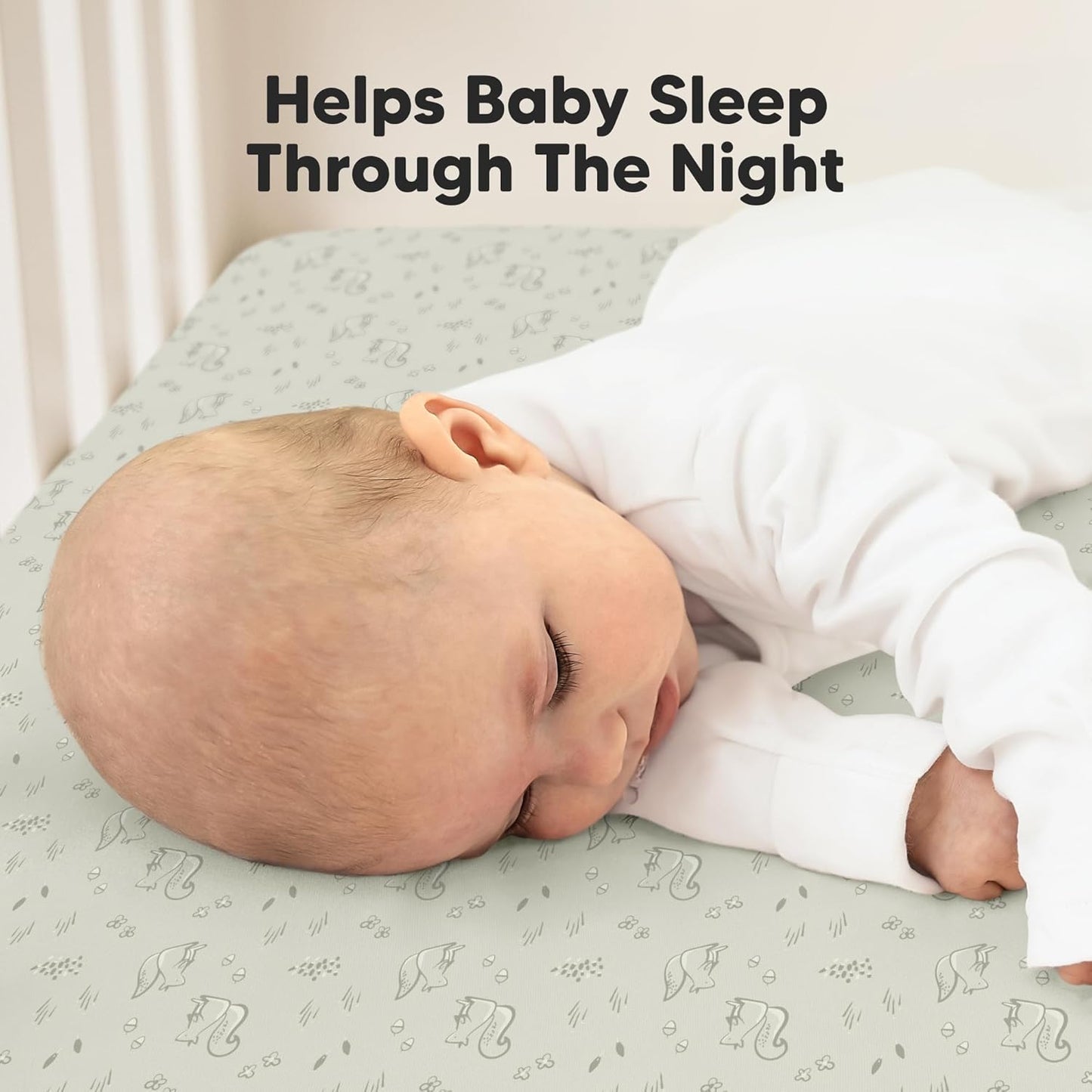 Regine Switzerland 2-Pack Waterproof Crib Sheets - Organic Cotton, Soft & Durable, 52x28 for Boys & Girls
