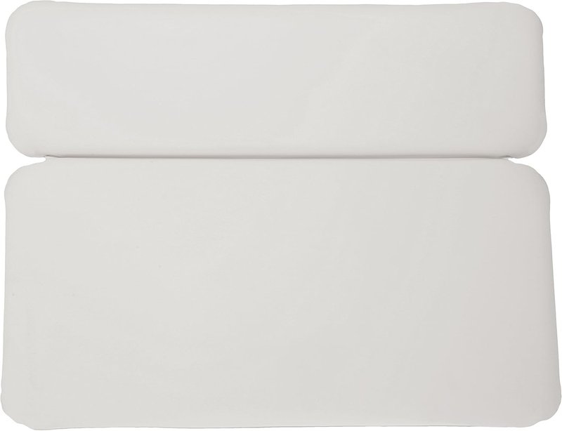 Luxury Neck Spa Bath Pillow - Large White Vinyl & Foam for Ultimate Relaxation