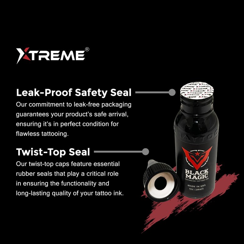 Xtreme Tattoo Ink, Versatile Medium Viscosity for Precision Tattooing, Rich Hue, Quick Healing, Acrylic-Free, Water Based, Highest Safety Stards - Ready-to-Use Tattoo Ink (Blueberry, 4 oz)
