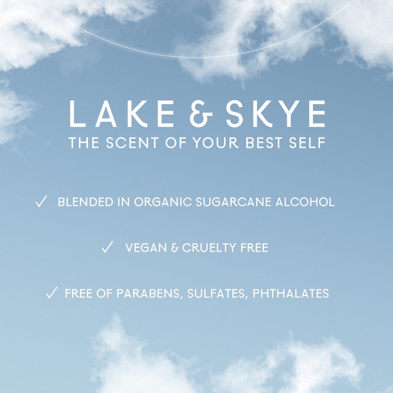 Lake & Skye 11 11 Azure Eau de Parfum Travel Spray, Aquatic Sheer Floral Musk & Clean Skin Unisex Scent, 0.5 fl oz (15 ml)