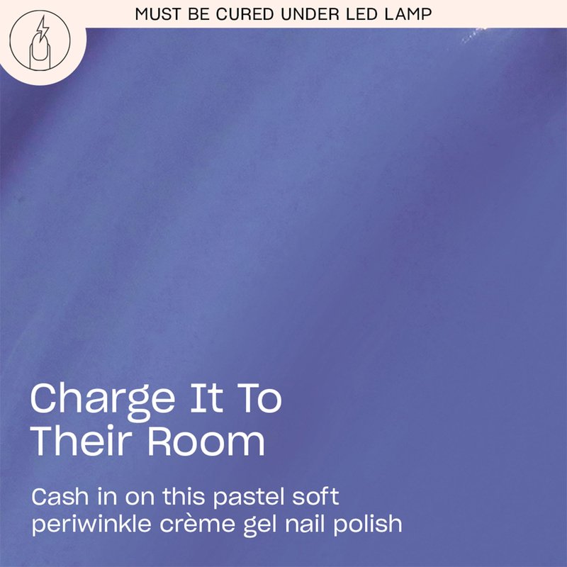 OPI GelColor Charge It to Their Room | Opaque Soft Pastel Purple Crème LED Cure Gel Nail Polish | Salon-Quality Shine, Long-Lasting Wear | Vegan & HEMA Free | 0.5 Fl Oz