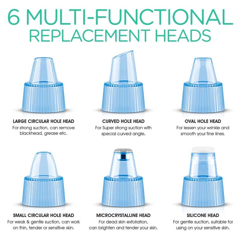 Blackhead Remover Pore Vacuum - Rechargeable Facial Cleansing Brush for Deep Cleaning & Exfoliation