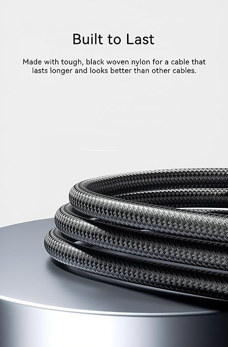Extra Long 10ft USB to USB C Cable for iPhone Air, MFi Certified Woven USB Charger to Type C Cord Fast Charging for Apple iPhone 17 Pro Max 16 Pro 16e 15 Plus 15ProMax iPad Pro 13-in M4 (Black)