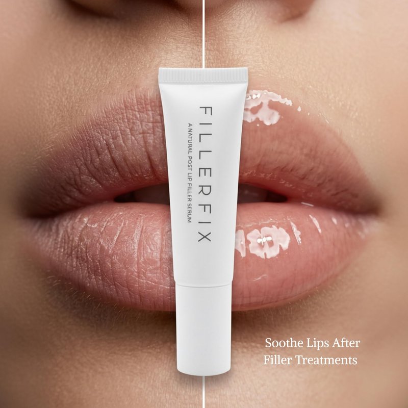 FillerFix Arnica Lip Balm for Lip Filler Aftercare – Organic Lip Serum with Cooling Ceramic Tip – Arnica & Calendula Lip Treatment