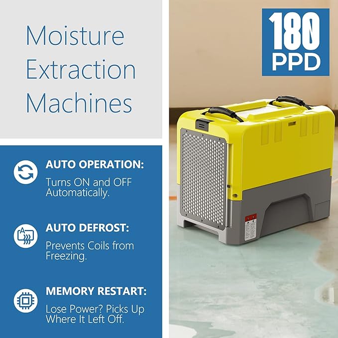 ALORAIR 180PPD LGR Commerical Dehumidifier with Pump, Wi-Fi APP Controls Industrial Dehu, Capacity up to 85 PPD at AHAM, 6 Years Limited Warranty, cETL Listed, for Large Space