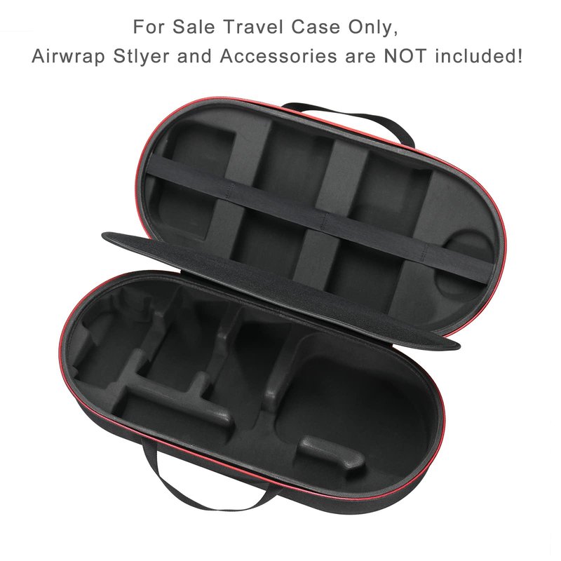 RLSOCO Travel Case for Dyson Airwrap Complete Long/Complete Styler HS08 HS05 HS01,NOT for Dyson Airwrap i.d. - Fits 4pcs Long Barrels or Short Barrels - Black (Case Only,Hair Styler is not Included)