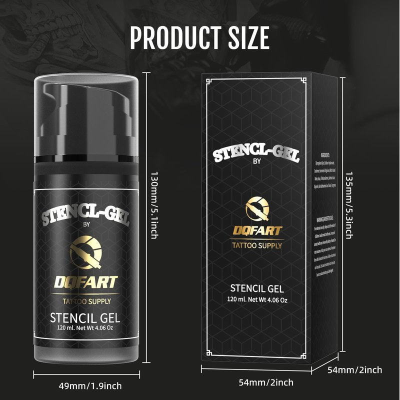 Tattoo Stencil Transfer Gel 120ml 250ml Quick Dry Pump Professional Artists Apprentices (120ml/4OZ)
