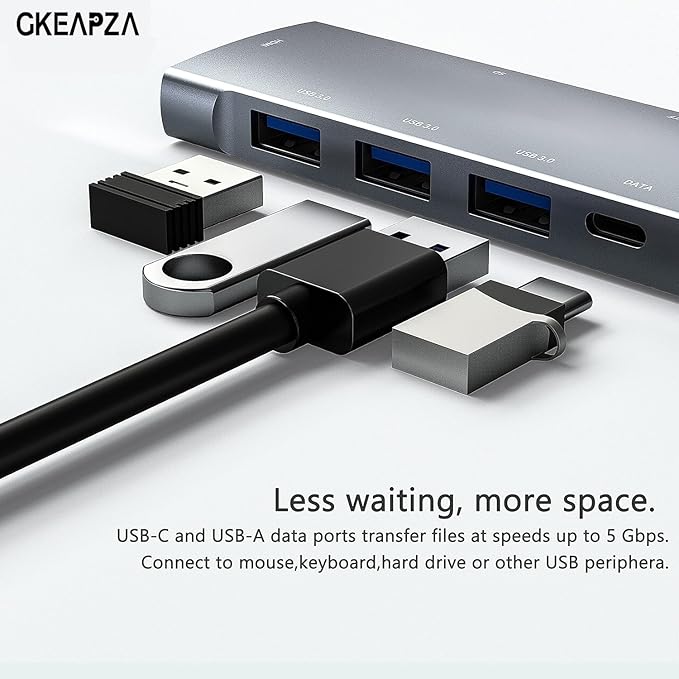 USB C to HDMI Adapter for iPad Pro 11/12.9 2021/2020/2018,iPad Air 4,USB C Hub Adapter with 3.5mm Headphone Audio Jack,4K HDMI,USB3.0,USB C Power Delivery,Compatible with MacBook,Samsung