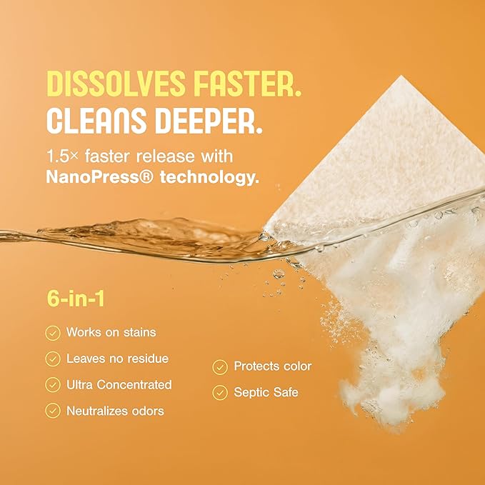 Proofed! Laundry Detergent Sheets, 32 Count, Sport Scent, The Only 100% Plastic-Free Sheet, No PVA or PVOH, Hypoallergenic, Bio-Based Ingredients, Made in USA, 1 Box