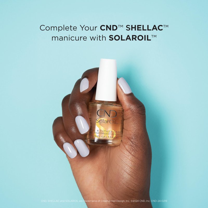 CND Shellac Gel Nail Polish, Long-lasting Nail Paint Color with Curve-hugging Brush, 222 Oxblood, 0.25 fl oz