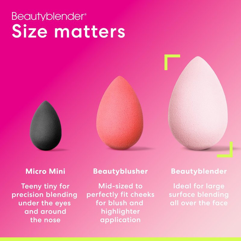 Beautyblender® Bubble Beauty Blender Makeup Sponge, Super-Soft Foam Easily Blends Foundations, Powders & Creams, Made in USA, Reusable, Washable, Streak Free Application